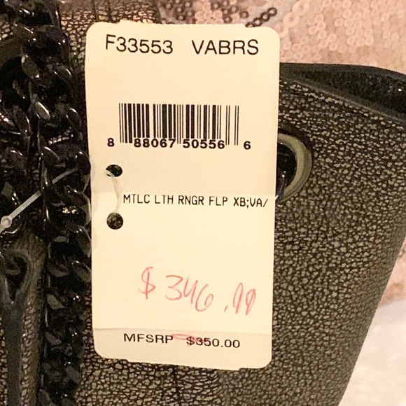 🌸 Coach F33553 / 33553 🌸 Ranger Flap Metallic Shoulder Bag MSRP $350 - Picture 4 of 10